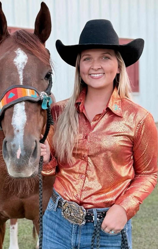 The Ember Glow Barrel Racing Show Shirt