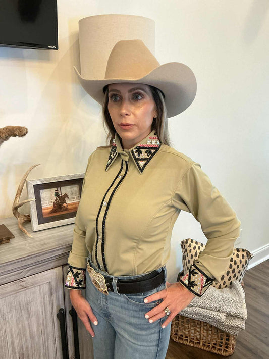 Desert Gold Rhinestone Show Shirt – Fancy Shirt Collection