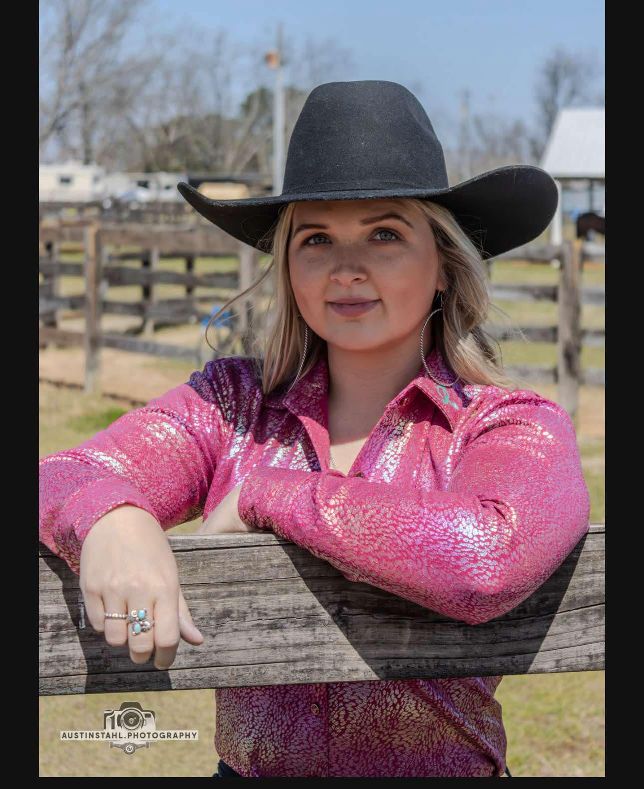 Wild Rose Metallic Button-Up