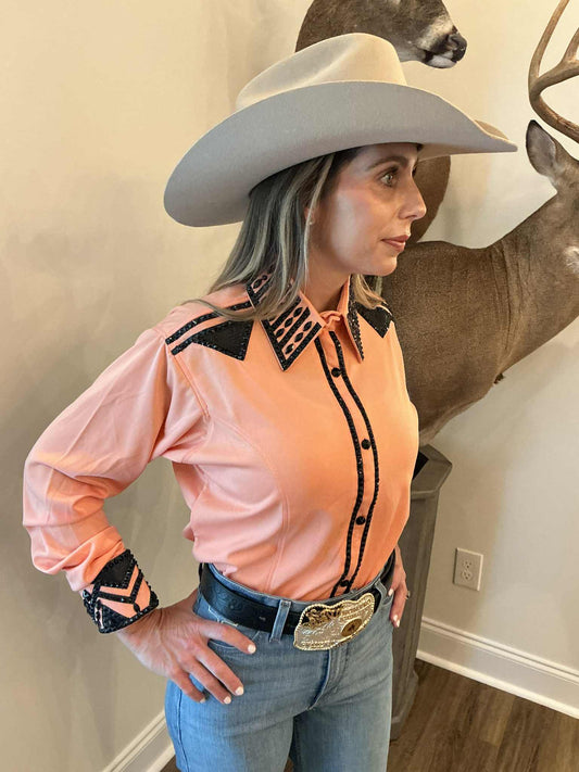 Sunset Spark Rhinestone Western Shirt