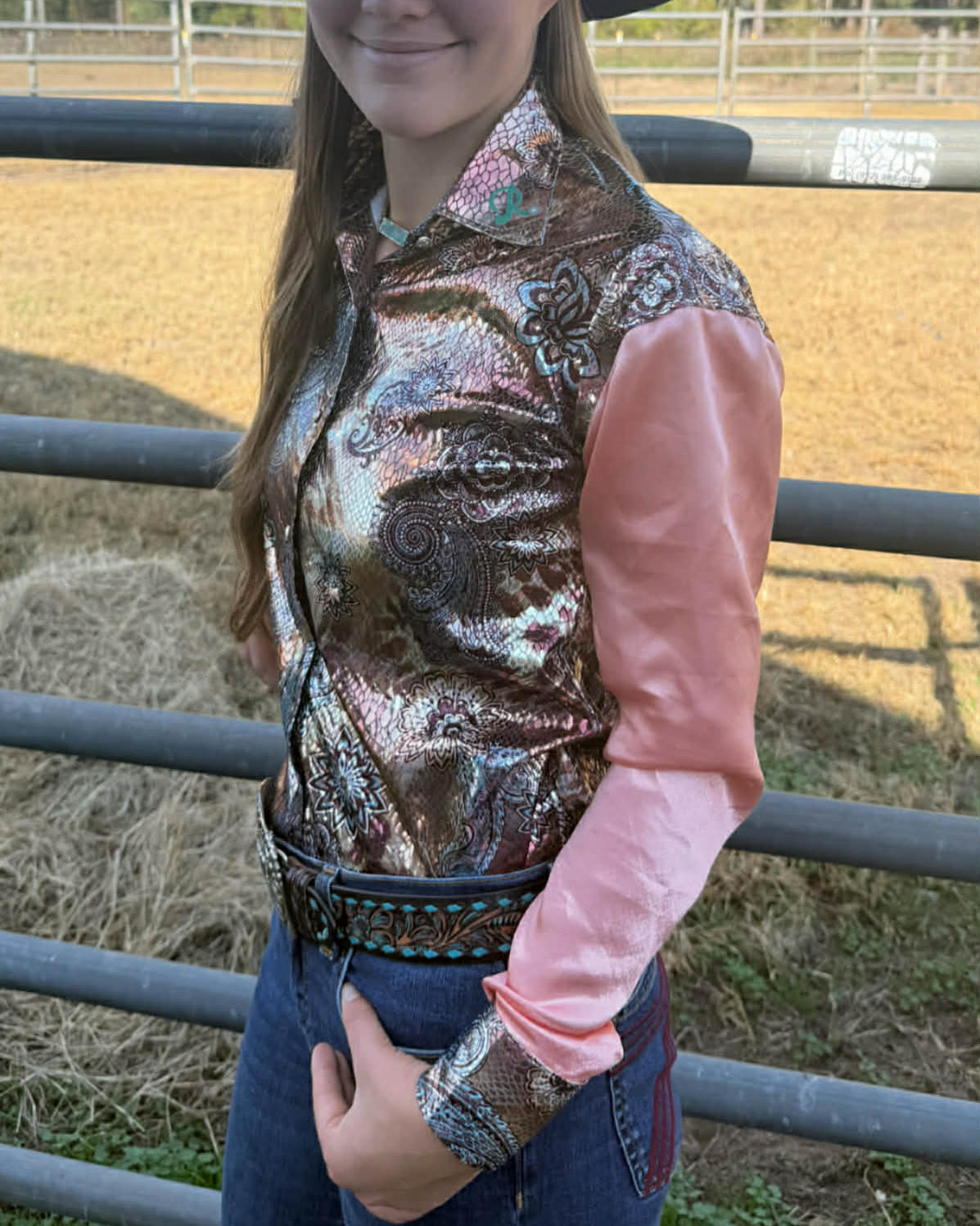 The Cosmic R Satin Sleeve Show Shirt