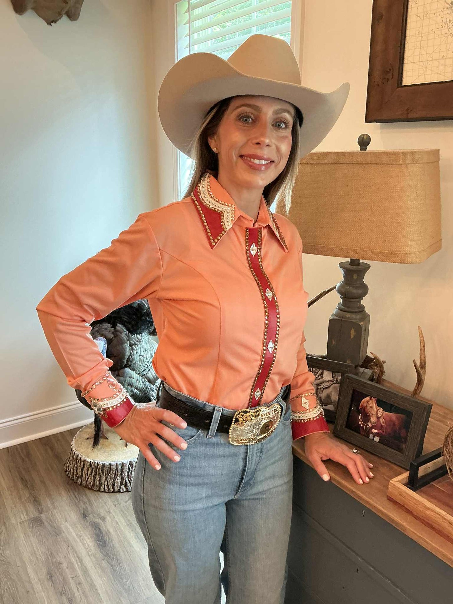 Blush & Ruby Rhinestone Show Shirt – Fancy Shirt Collection