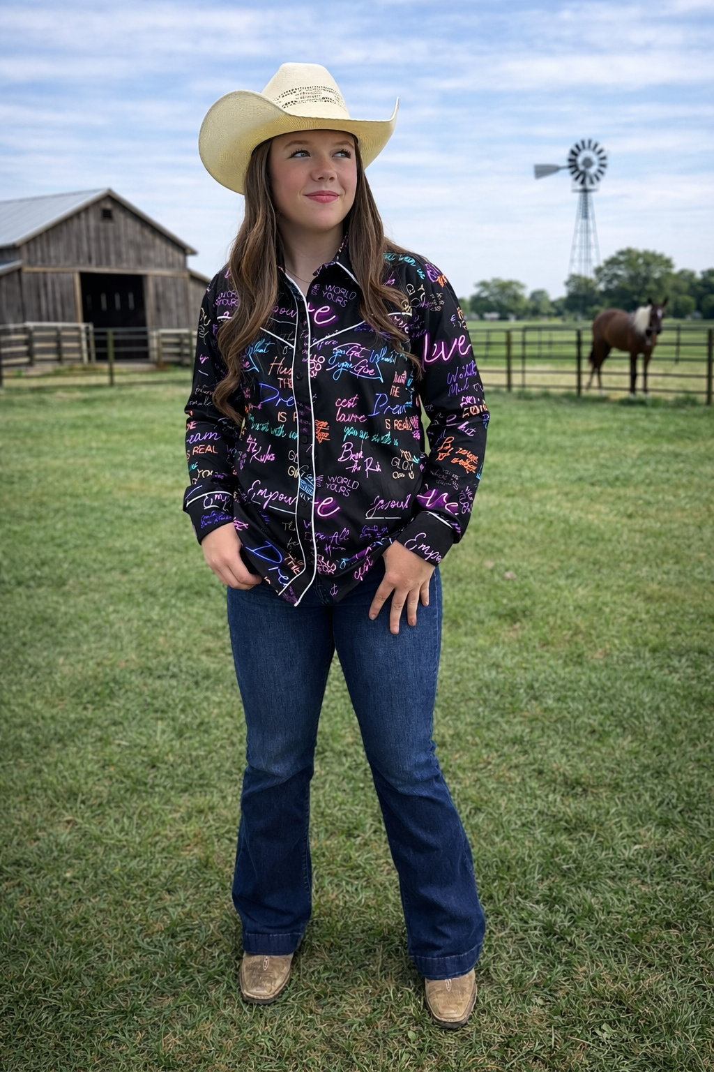 Good Vibes Only Button Down