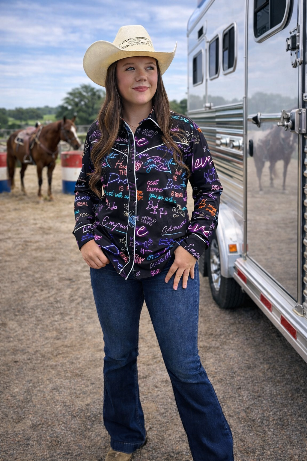 Good Vibes Only Button Down