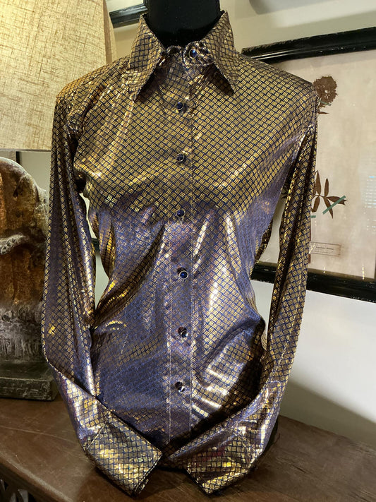 Prestige Gold & Royal Rodeo Show Shirt