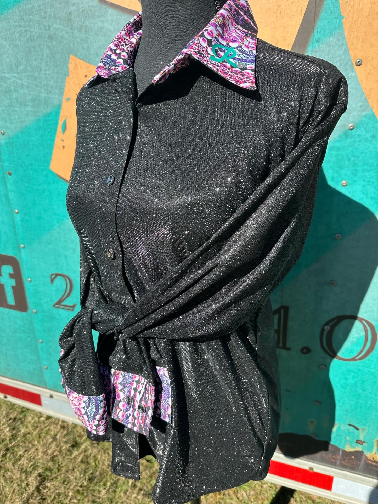 Midnight Sparkle Rodeo Show Shirt