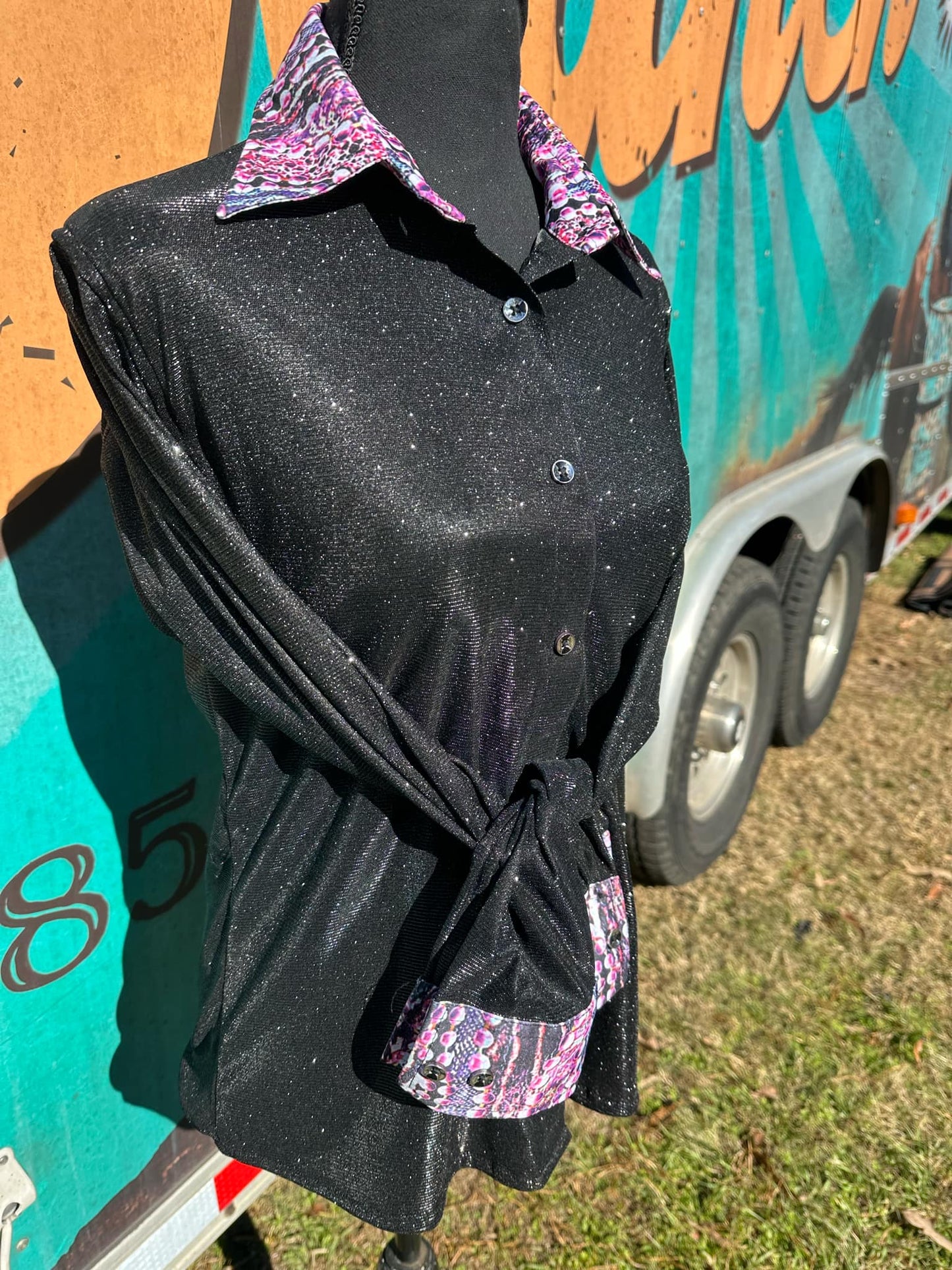 Midnight Sparkle Rodeo Show Shirt