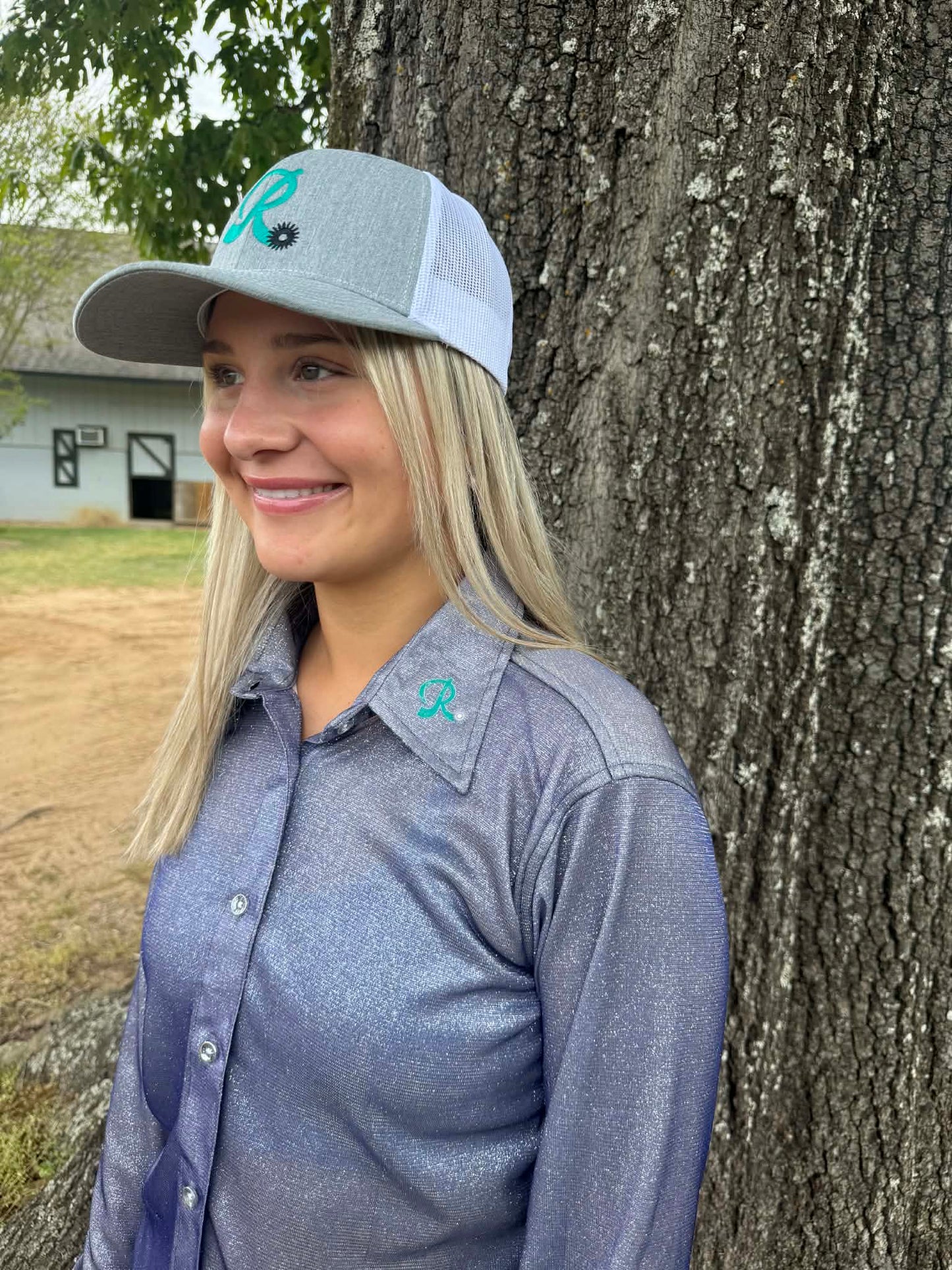 Silver Dust Ombre Performance Show Shirt